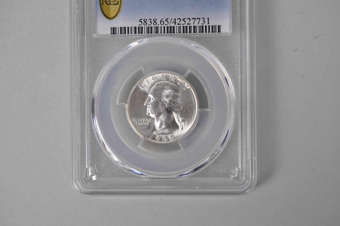 Graded Silver Washington Quarter, photo 2 of 8