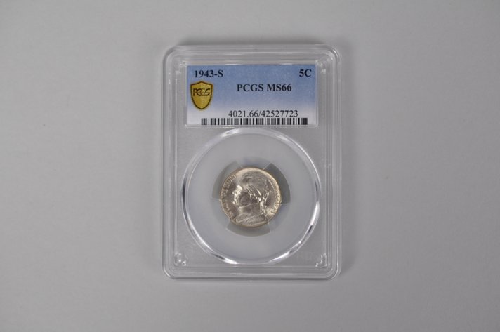 Graded 1943S Nickel PCGS MS66