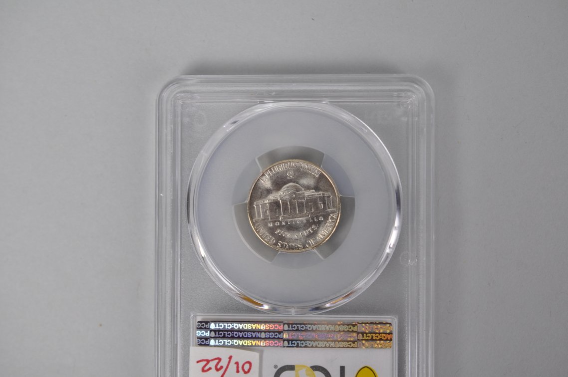 Graded 1943S Nickel PCGS MS66, photo 5 of 5