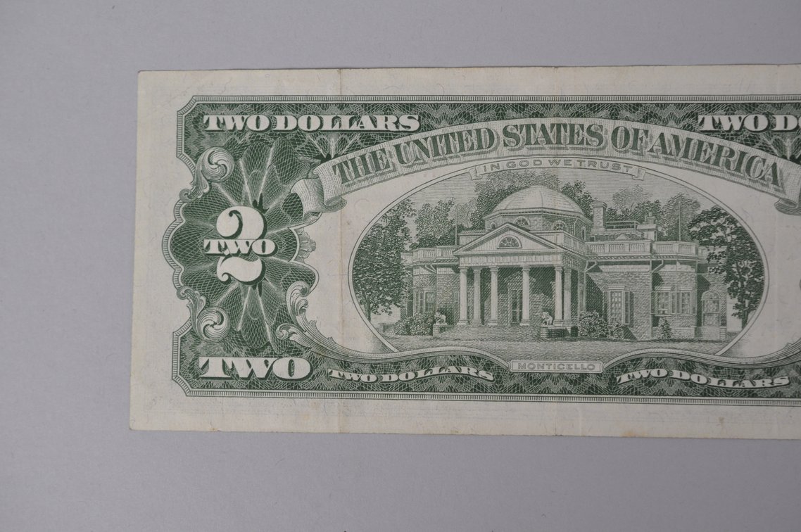 Silver Certificate Red Seal Note 1963 $2, photo 5 of 6