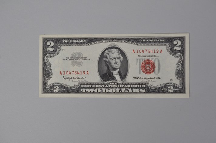 Silver Certificate Red Seal Note 1963 $2