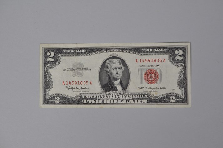 Silver Certificate Red Seal Note 1963 $2