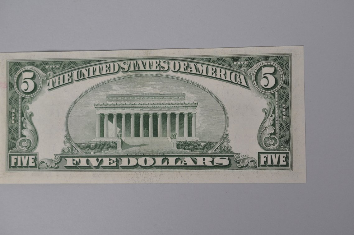 Silver Certificate 1953 B Red Seal $5, photo 6 of 6