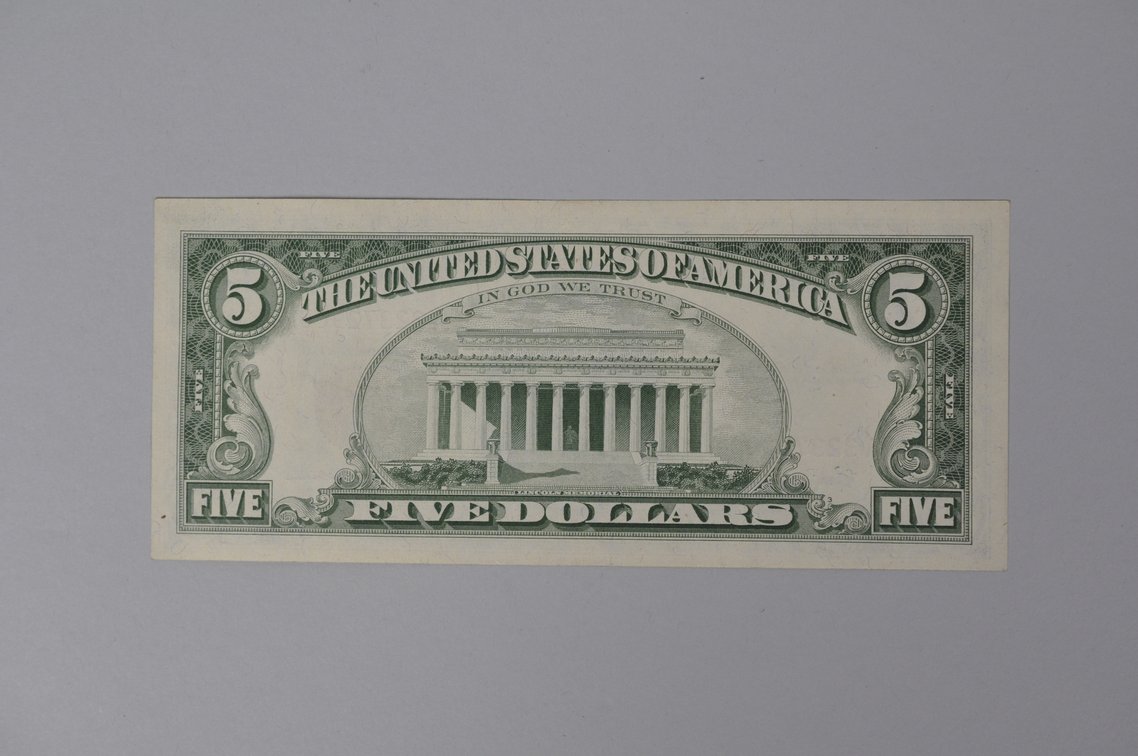 Silver Certificate 1963 Red Seal $5, photo 4 of 6