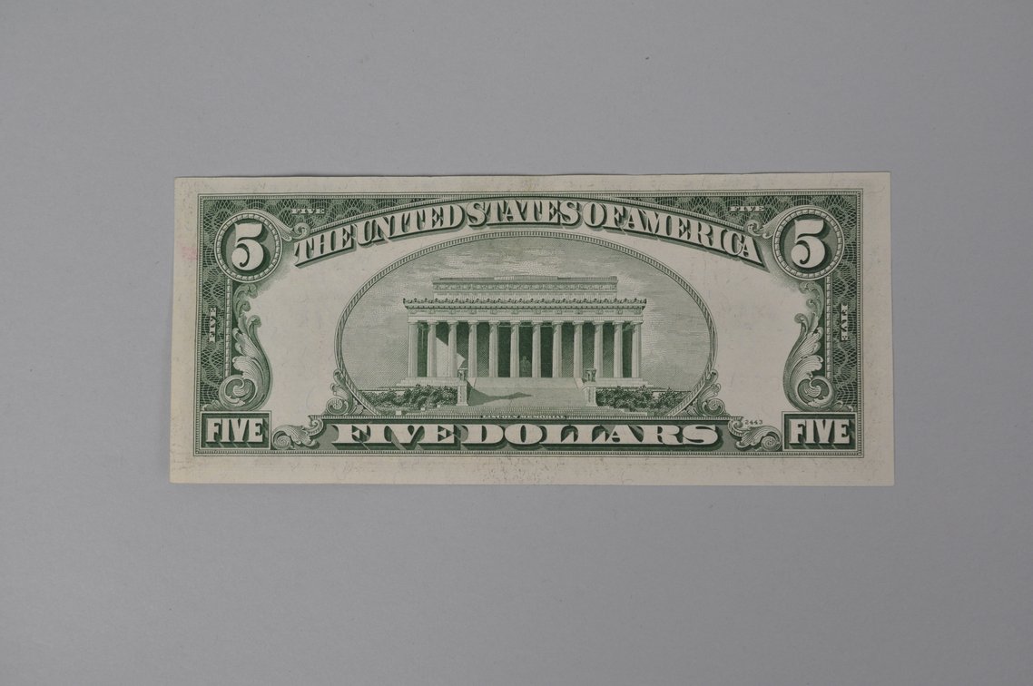 Silver Certificate 1953 B Red Seal $5, photo 4 of 6