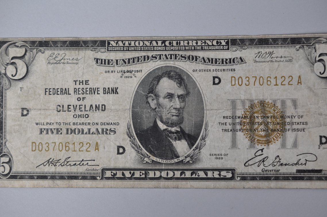 Silver Certificate 1929 Brown Seal $5, photo 4 of 7