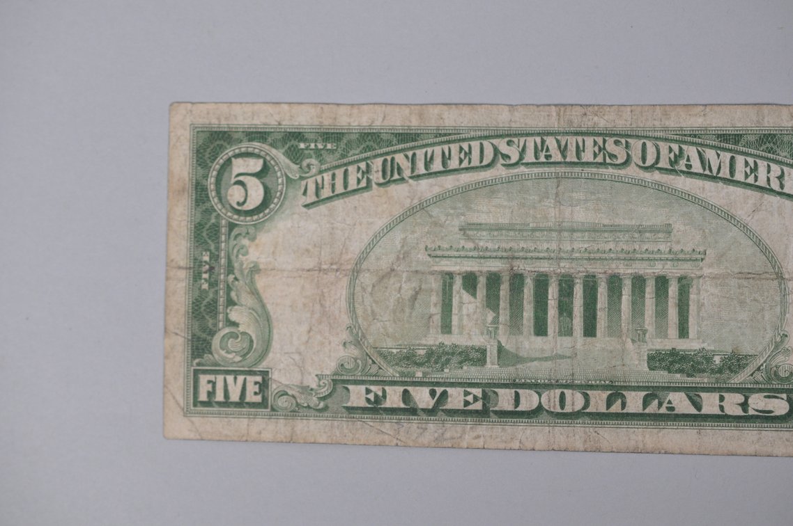 Silver Certificate 1929 Brown Seal $5, photo 6 of 7