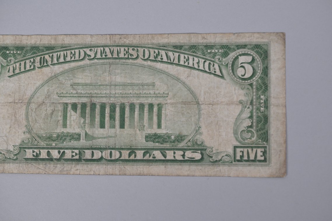 Silver Certificate 1929 Brown Seal $5, photo 7 of 7