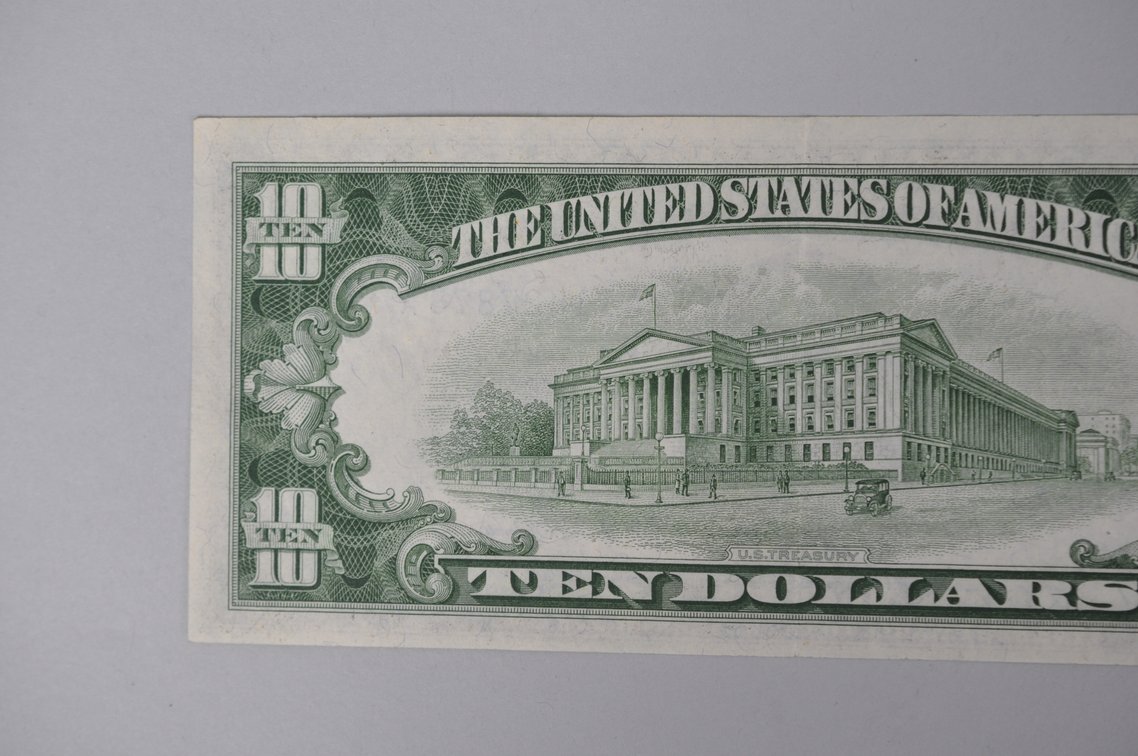 Silver Certificate 1953 A Blue Seal $10, photo 5 of 6