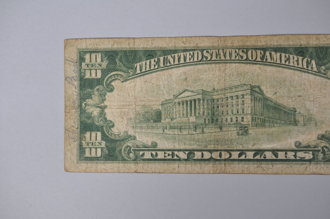 Silver Certificate 1929 Brown Seal $10, photo 5 of 7