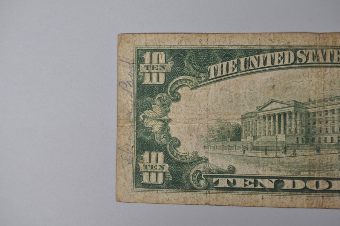 Silver Certificate 1929 Brown Seal $10, photo 6 of 7