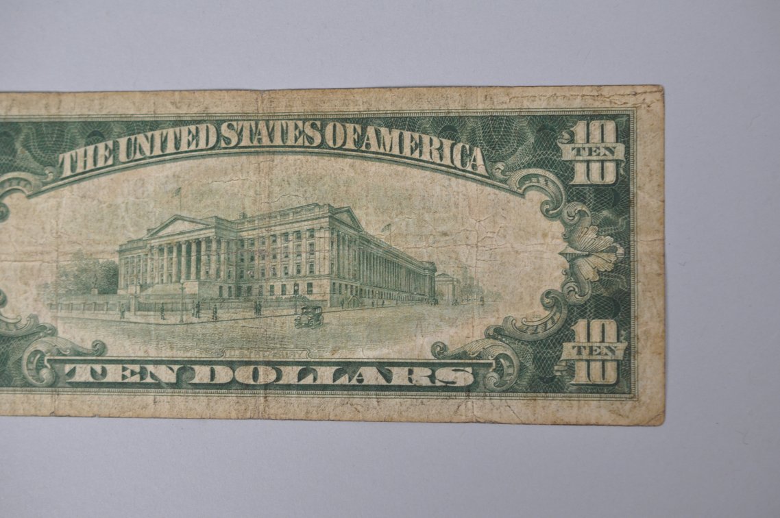 Silver Certificate 1929 Brown Seal $10, photo 7 of 7