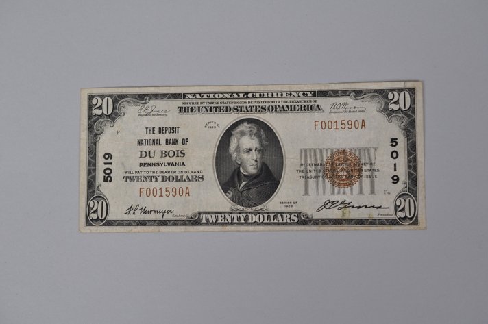 Silver Certificate 1929 Brown Seal $20