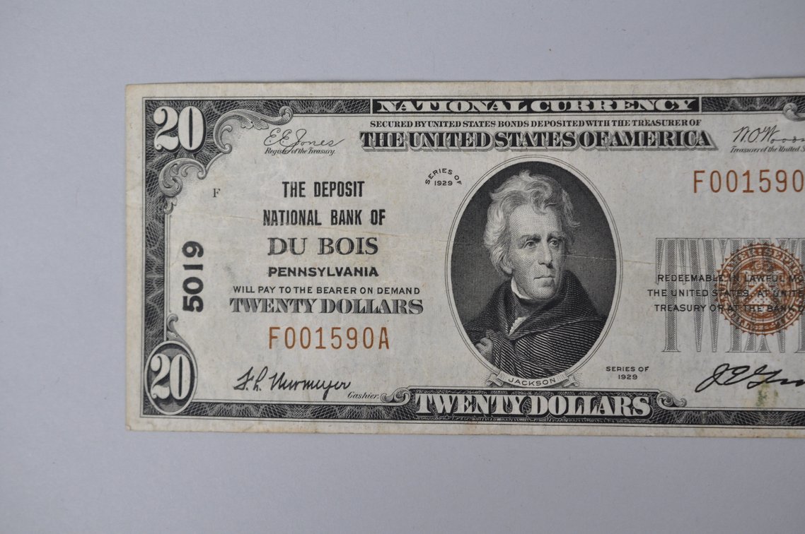 Silver Certificate 1929 Brown Seal $20, photo 2 of 7