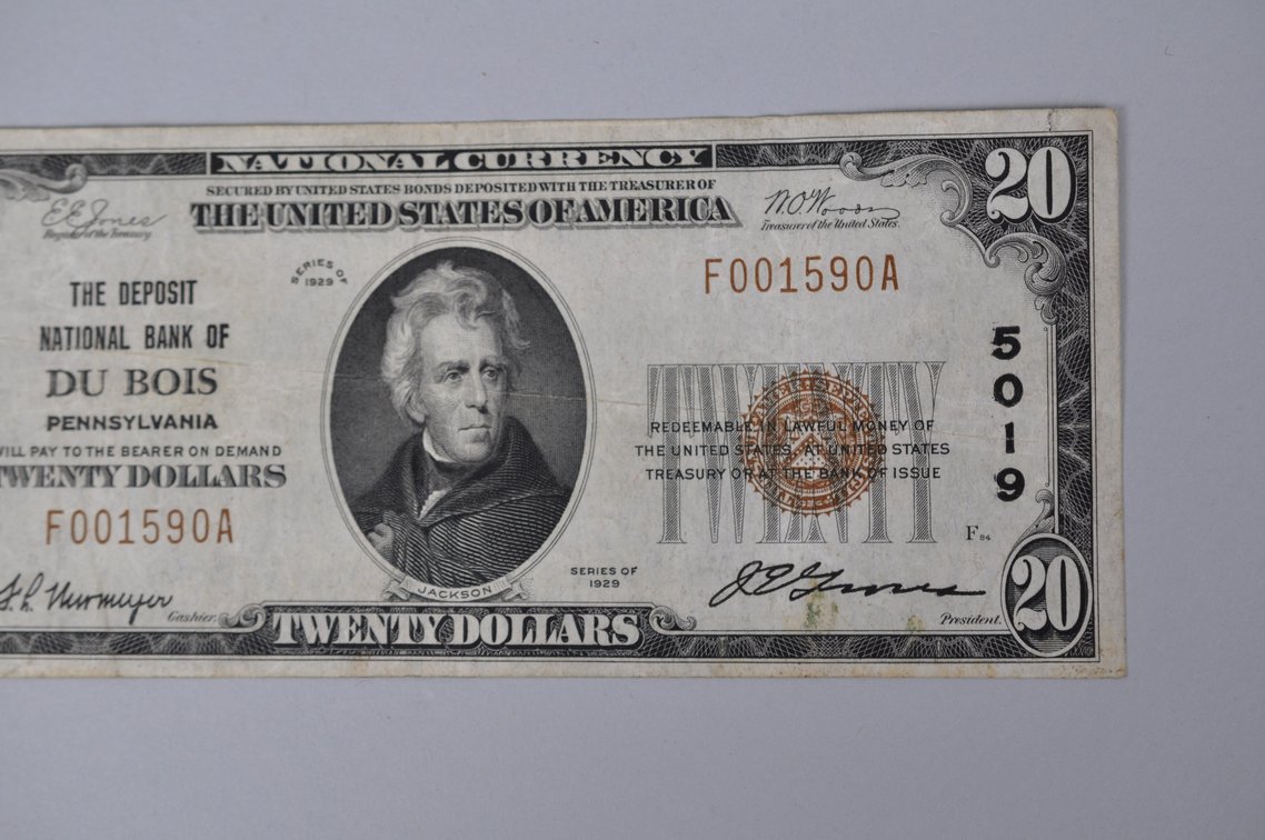 Silver Certificate 1929 Brown Seal $20, photo 3 of 7