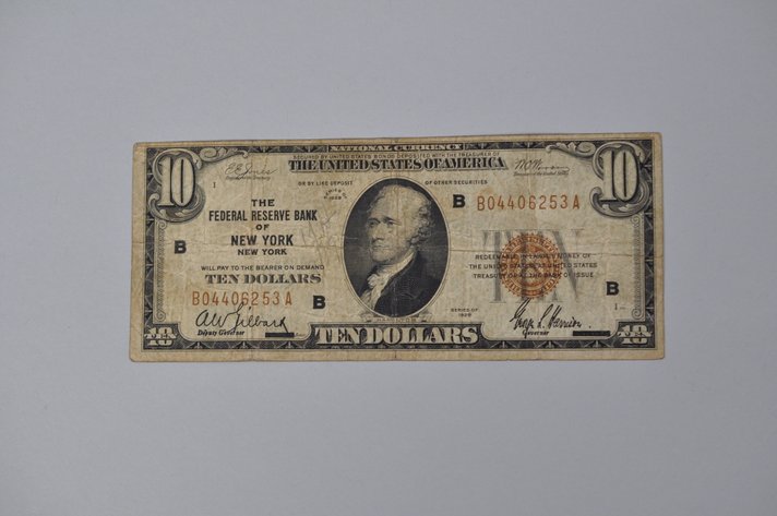 Silver Certificate 1929 Brown Seal $10
