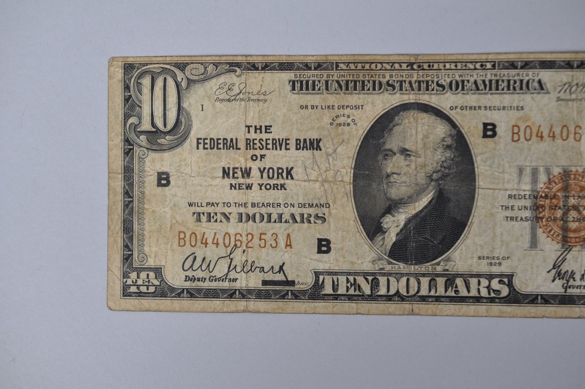 Silver Certificate 1929 Brown Seal $10, photo 2 of 7