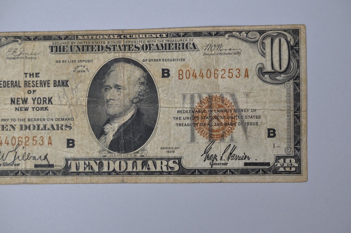 Silver Certificate 1929 Brown Seal $10, photo 3 of 7
