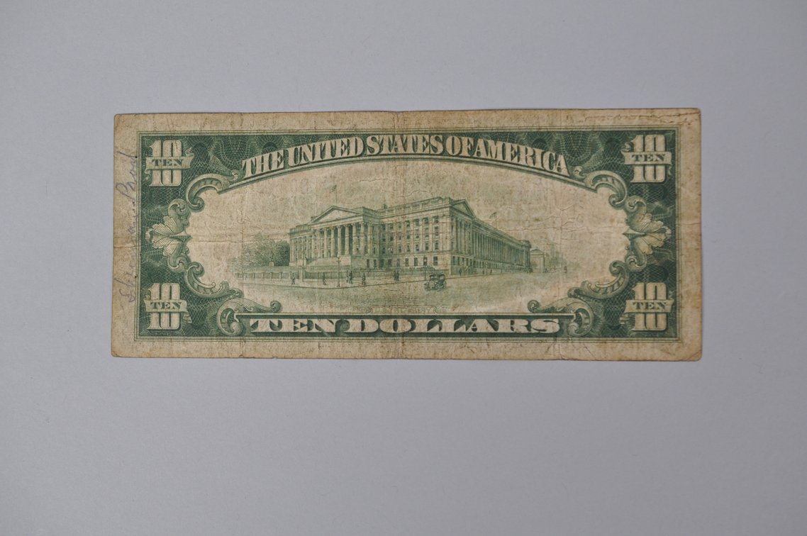 Silver Certificate 1929 Brown Seal $10, photo 4 of 7