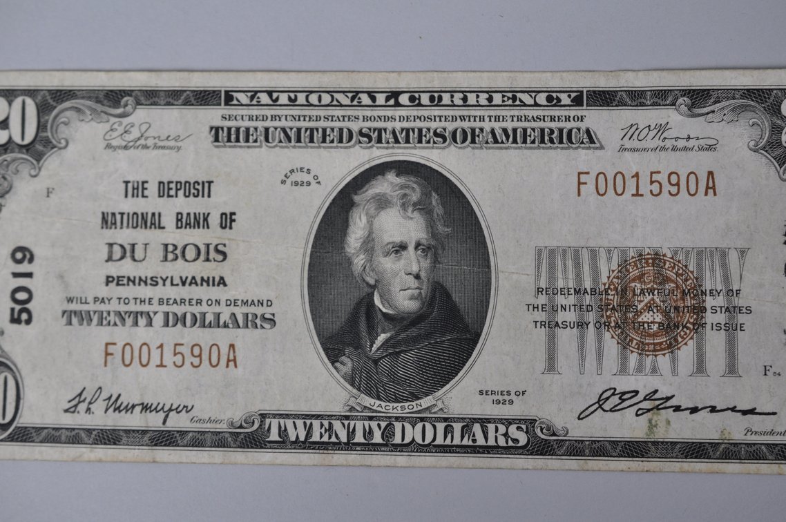 Silver Certificate 1929 Brown Seal $20, photo 4 of 7