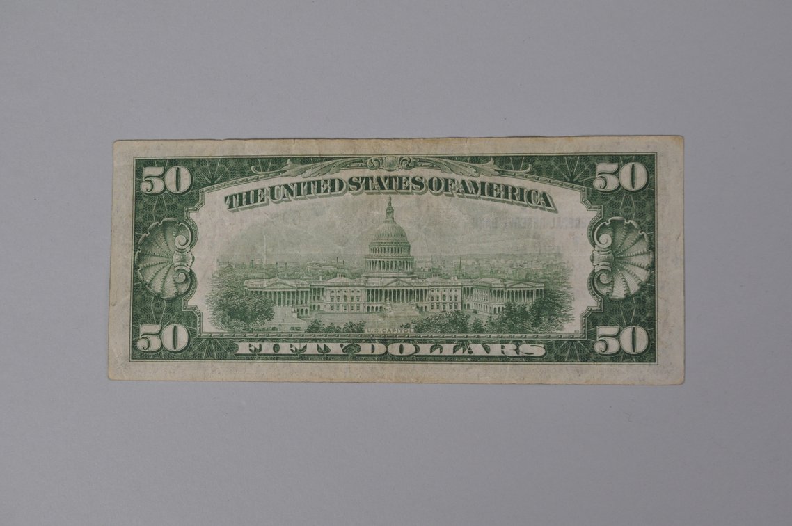 Silver Certificate 1929 Brown Seal $50, photo 4 of 6