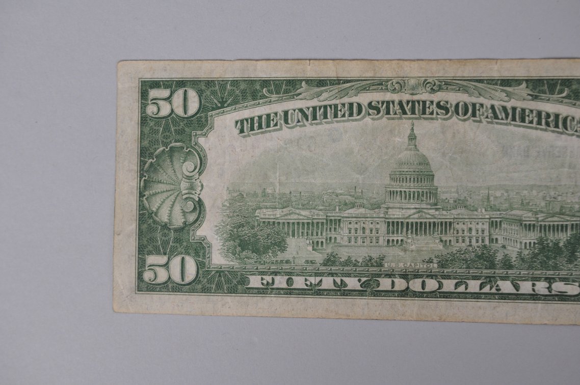 Silver Certificate 1929 Brown Seal $50, photo 5 of 6