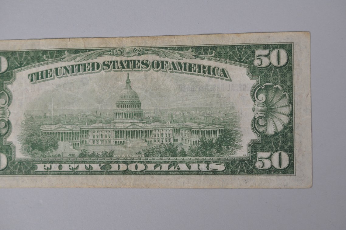 Silver Certificate 1929 Brown Seal $50, photo 6 of 6
