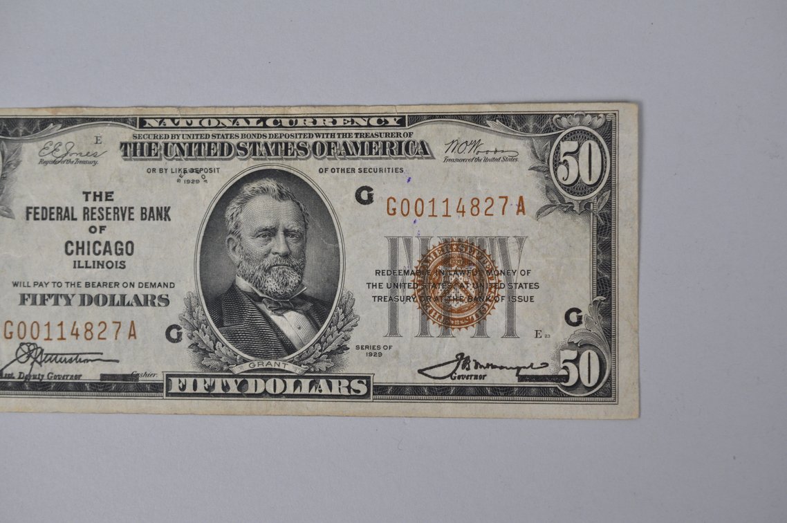 Silver Certificate 1929 Brown Seal $50, photo 3 of 6