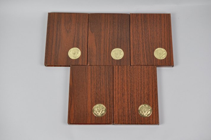 Ike Proof Dollars in Brown US Mint Cases from 1971