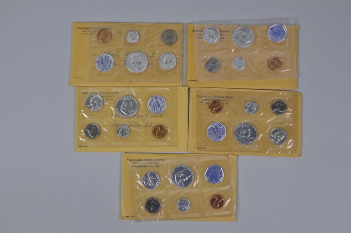 US Proof Sets 1960, 1961, 1962, and 1963x2