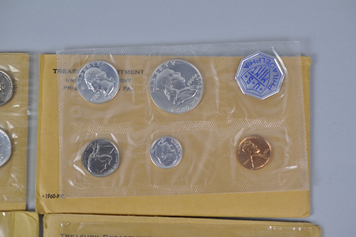US Proof Sets 1960, 1961, 1962, and 1963x2, photo 3 of 10