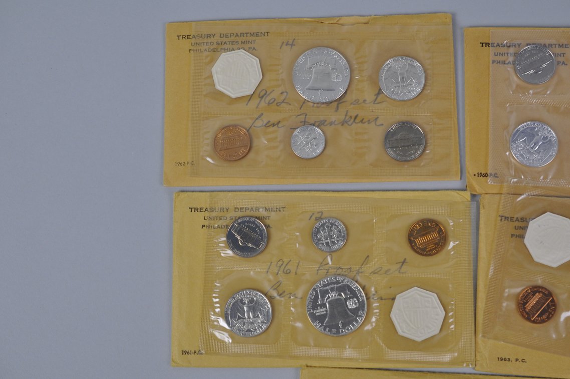 US Proof Sets 1960, 1961, 1962, and 1963x2, photo 8 of 10