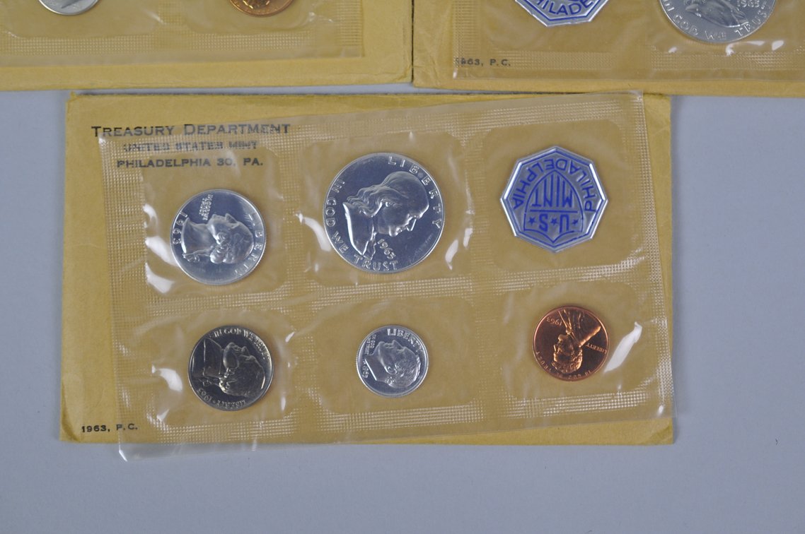 US Proof Sets 1960, 1961, 1962, and 1963x2, photo 6 of 10