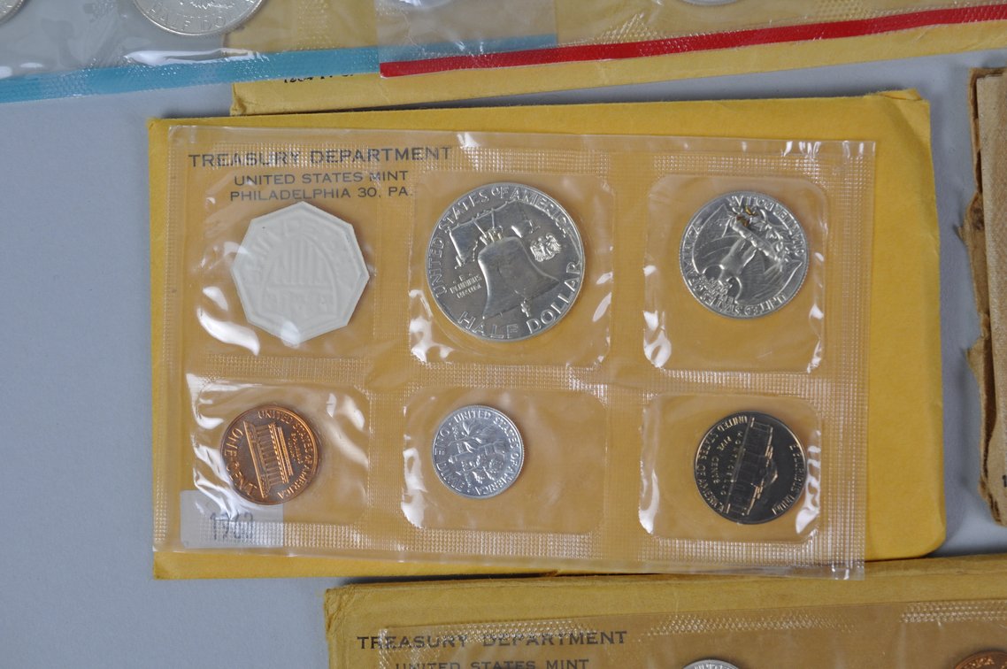 US Proof Sets 1958, 1960, 1963, and 1964x2, photo 12 of 15