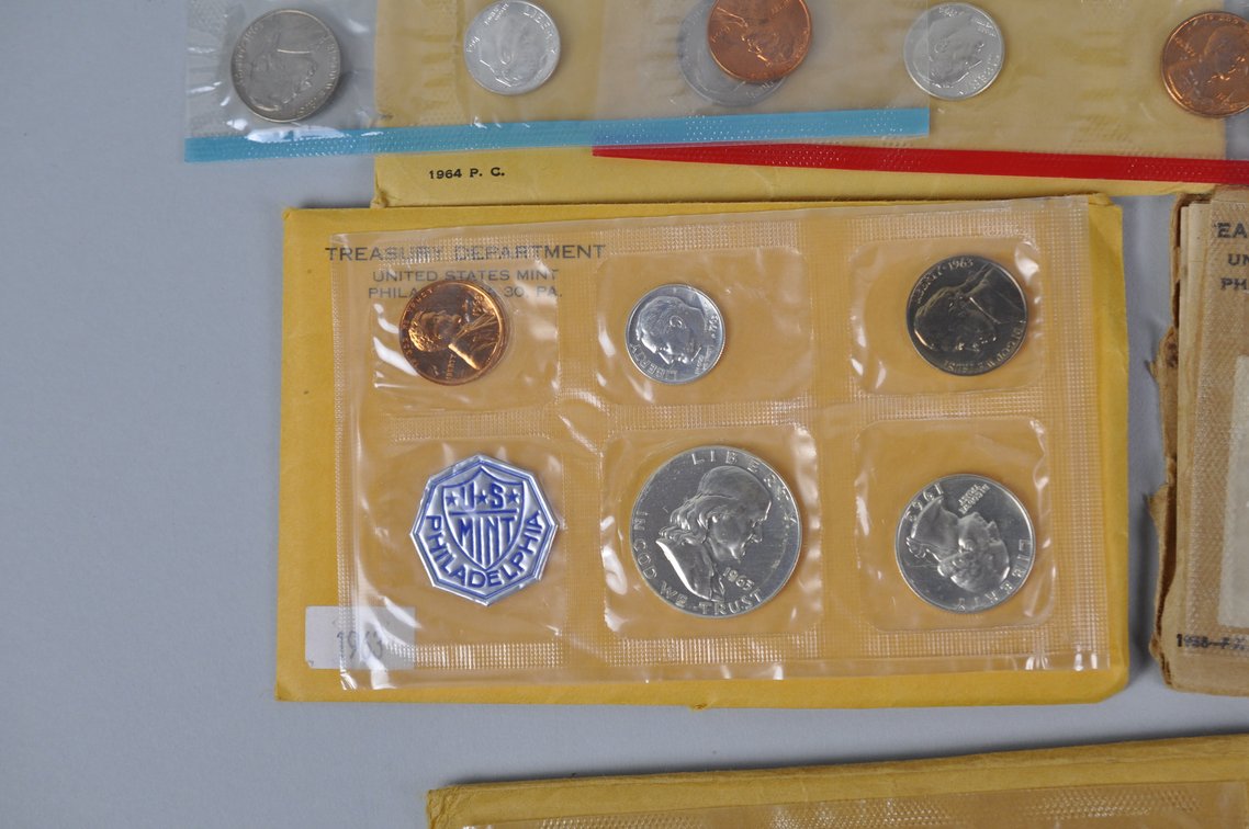 US Proof Sets 1958, 1960, 1963, and 1964x2, photo 5 of 15