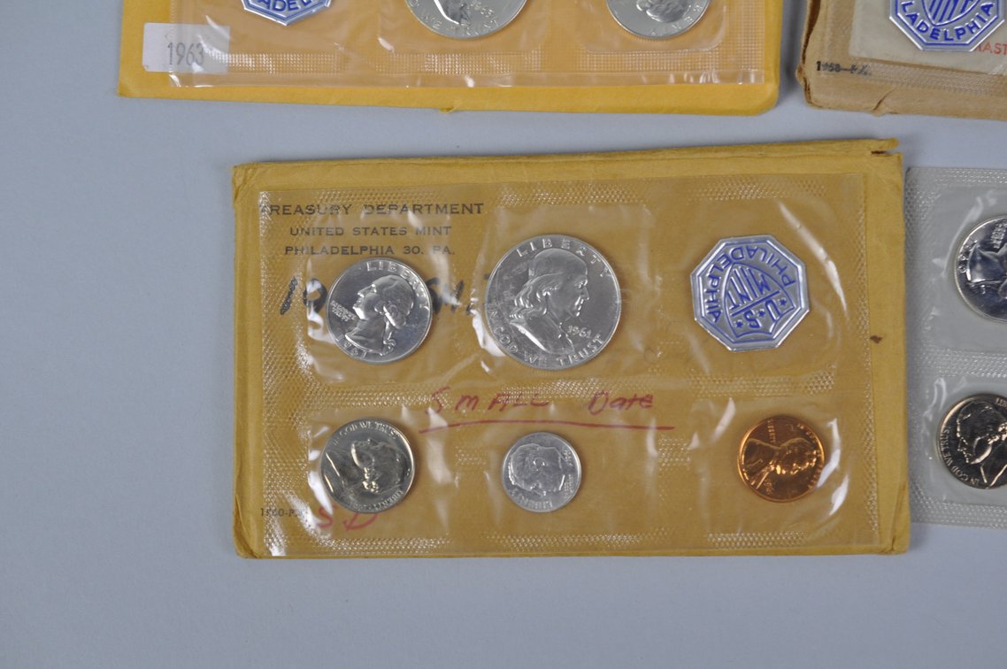 US Proof Sets 1958, 1960, 1963, and 1964x2, photo 7 of 15