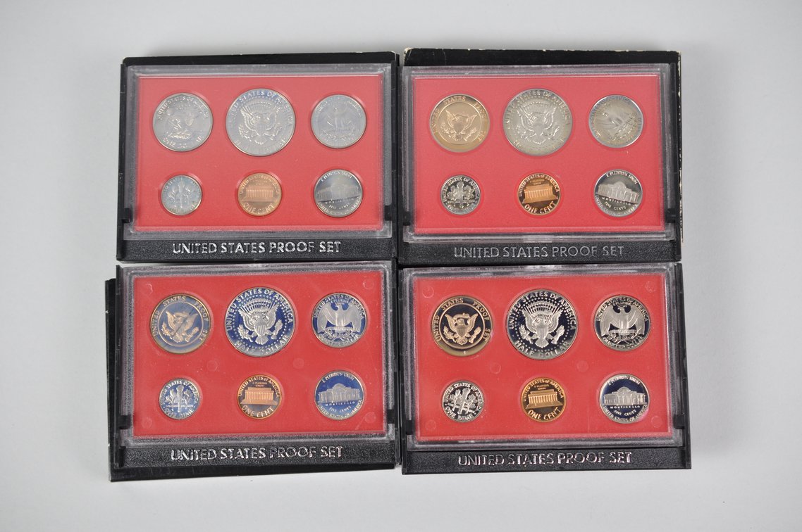 US Proof Sets 1980 and 1982x3, photo 7 of 11