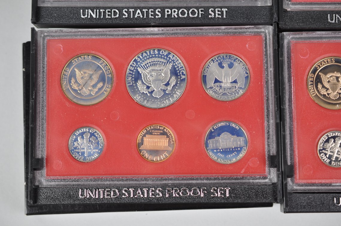 US Proof Sets 1980 and 1982x3, photo 10 of 11