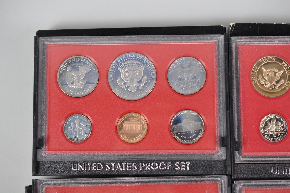 US Proof Sets 1980 and 1982x3, photo 8 of 11
