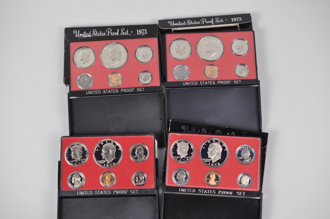 US Proof Sets 1973, 1973, 1974, and 1978, photo 3 of 12