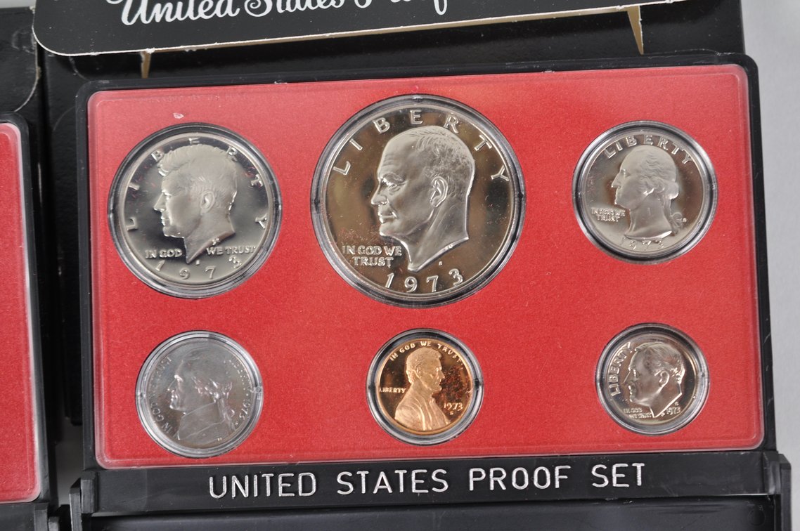 US Proof Sets 1973, 1973, 1974, and 1978, photo 5 of 12