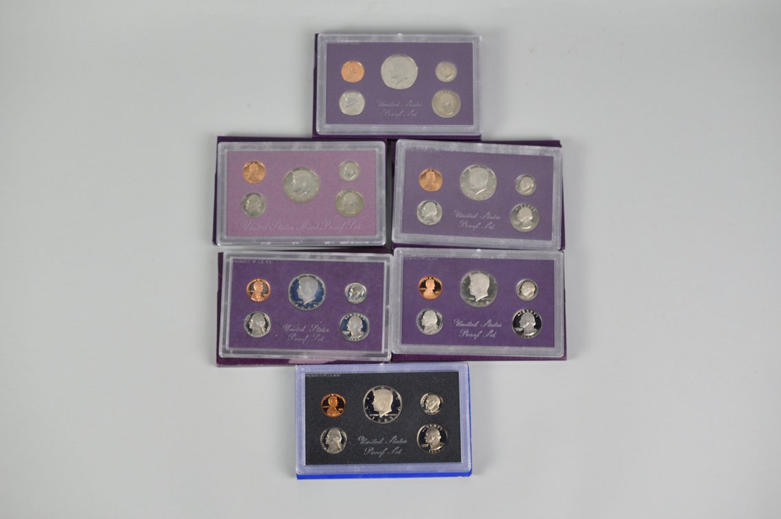 US Proof Sets 1983 to 1988, photo 2 of 13