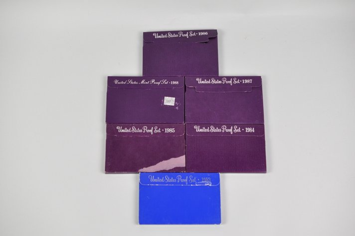 US Proof Sets 1983 to 1988