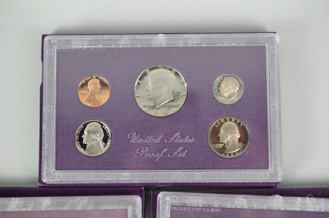 US Proof Sets 1983 to 1988, photo 3 of 13