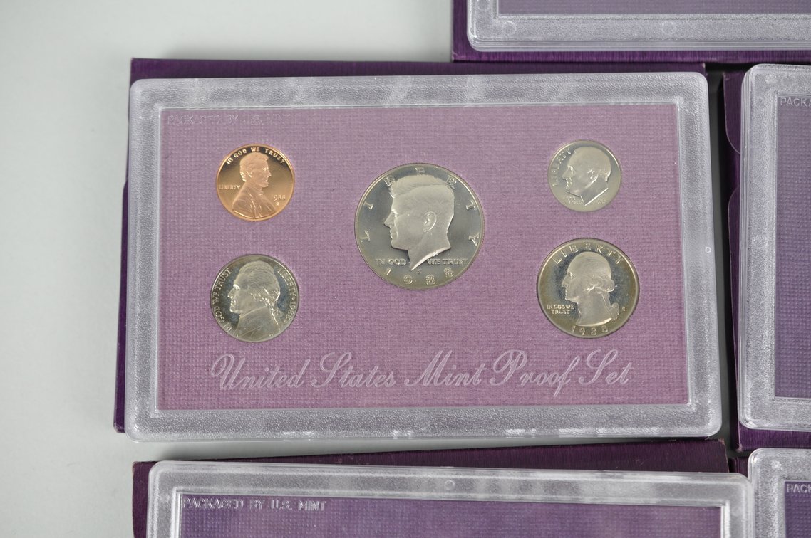 US Proof Sets 1983 to 1988, photo 4 of 13