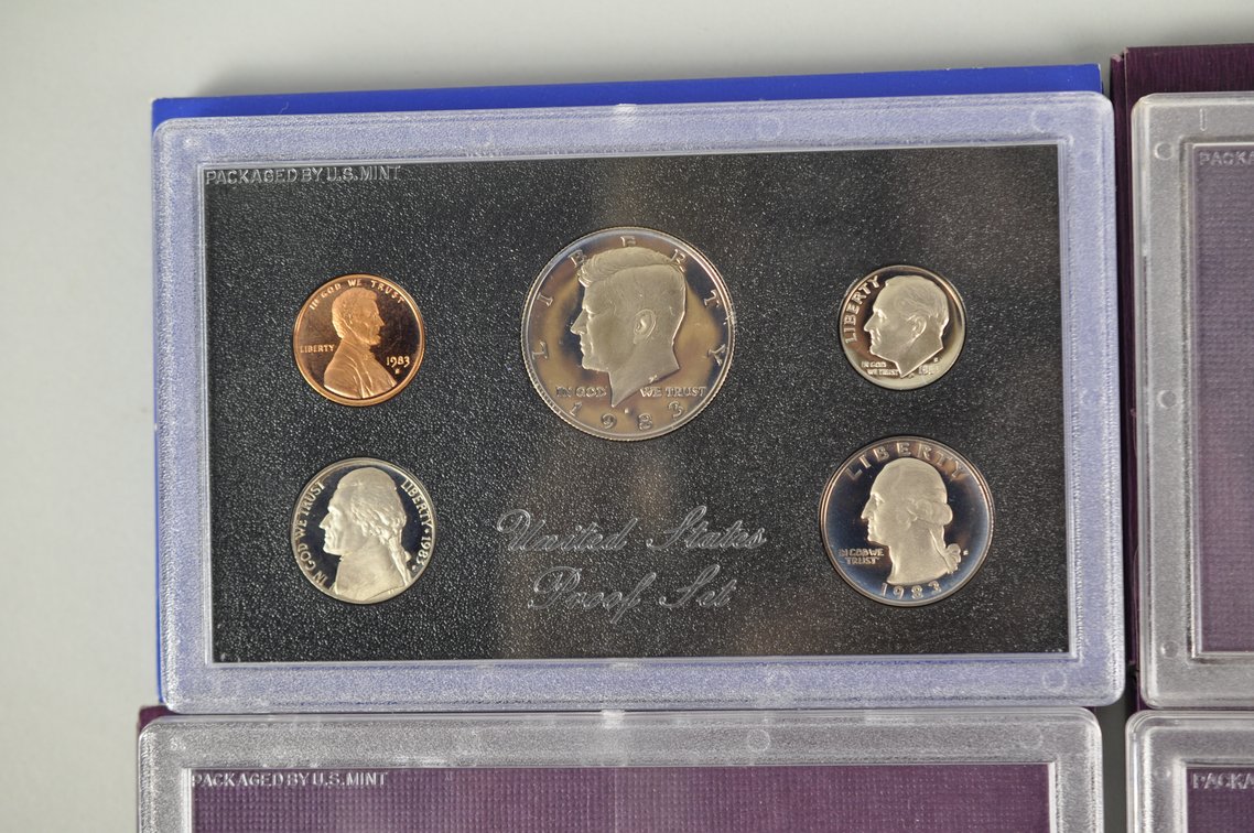 US Proof Sets 1983 to 1988, photo 3 of 11