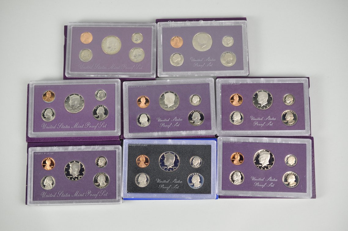 US Proof Sets 1983 to 1990, photo 2 of 13
