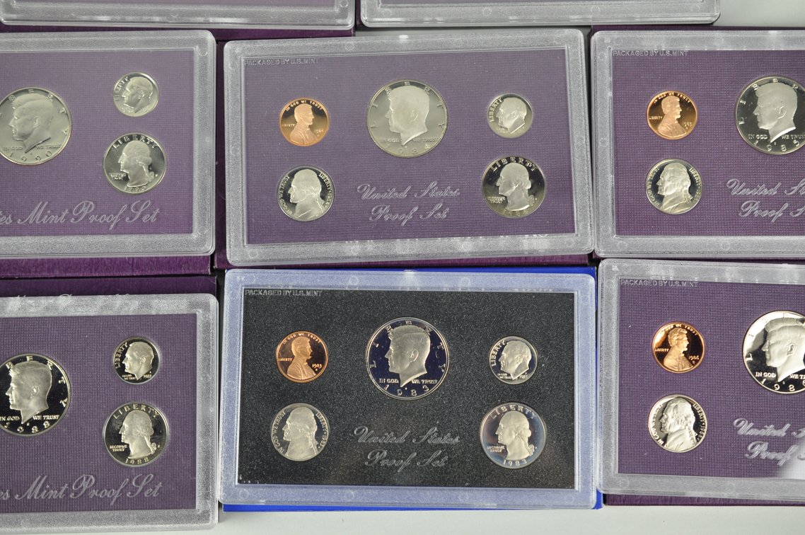 US Proof Sets 1983 to 1990, photo 6 of 13