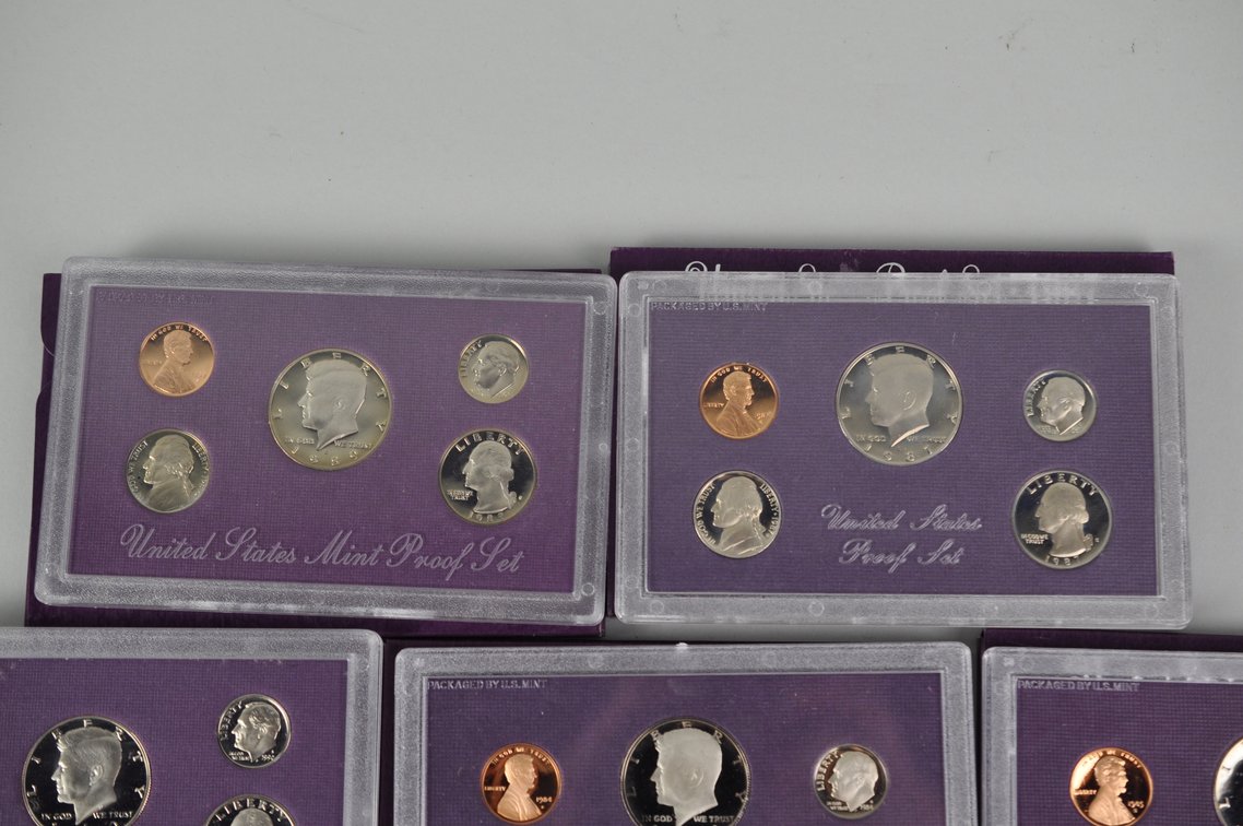 US Proof Sets 1983 to 1990, photo 3 of 13