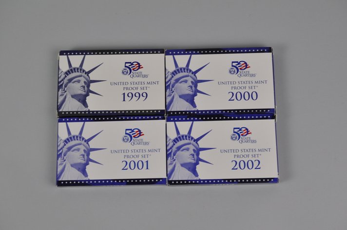 US Proof Sets 1999 to 2002